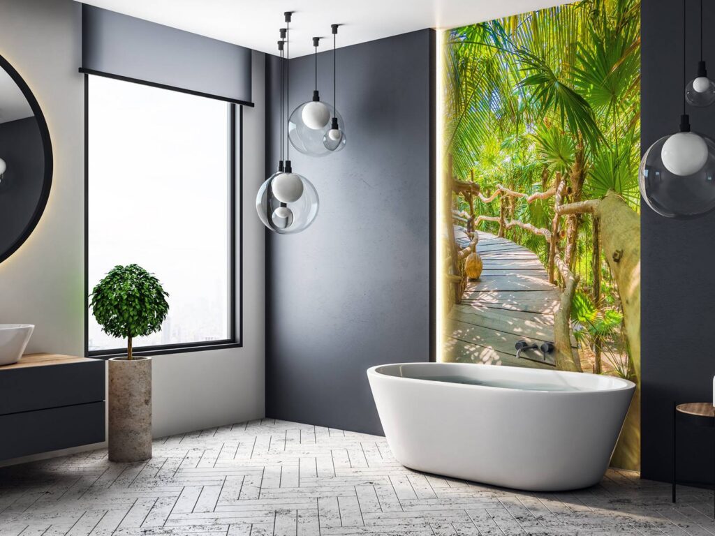 Pont dans la jungle tropicale